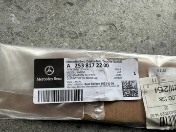 MERCEDES GLC 220D NÁPIS ZNAK ZNAKY 2538172200 ORIG.