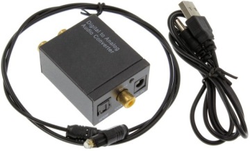 Цифро-аналоговый преобразователь Toslink RCA для наушников