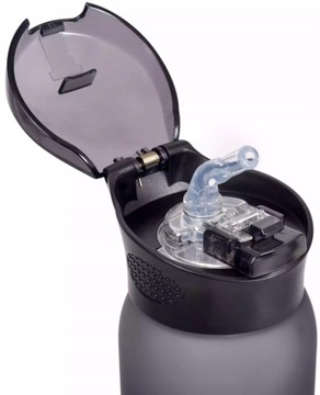 Bidon Butelka na wodę treningowa WYTRZYMAŁA CASNO 600 ml Szara BEZ BPA