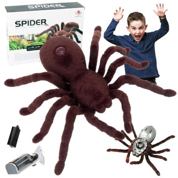 DUŻY WŁOCHATY PAJĄK TARANTULA ZDALNIE STEROWANY ROBOT NA PILOTA + PILOT
