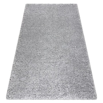 DYWAN SHAGGY GRUBY 60x115 cm srebrny #B1069