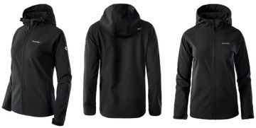 KURTKA PRZEJŚCIOWA DAMSKA PRZECIWDESZCZOWA SOFTSHELL HI-TEC NETI KAPTUR XL