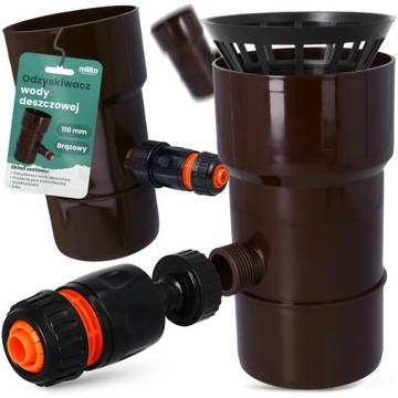 ДОЖДЕВОЙ УБОРНИК 110 ММ ДОЖДЕВОЙ ВОДОСБОРНИК ЖЕЛОБ ВОССТАНОВЛЕНИЯ КОРИЧНЕВЫЙ