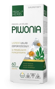 MEDICA HERBS PIWONIA 600mg 60 kapsułek