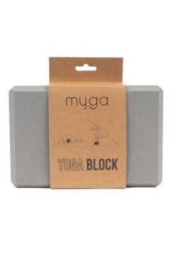 Klocek do jogi myga Foam Block - szary