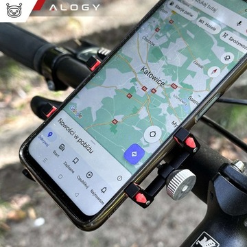 Велосипедный держатель Alogy для телефона диаметром 55–95 мм