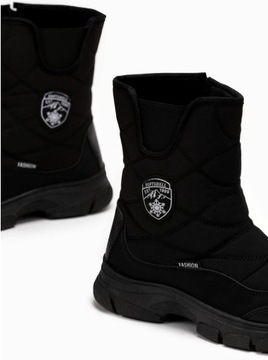 ВОДОНЕПРОНИЦАЕМЫЕ СНЕЖНЫЕ БОТИНКИ SOFTSHELL ИЗОЛИРОВАННЫЕ БОТИНКИ Молнии ластик Черный r37