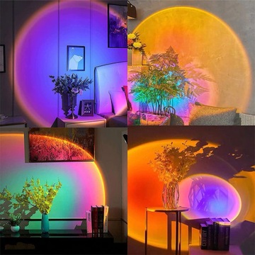 LAMP PROCETOR Имитация радуга светодиодные фоновые фотографии USB