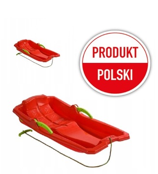 SANKI PLASTIKOWE Z HAMULCAMI ŚLIZG BOBSLEJ POLSKIE