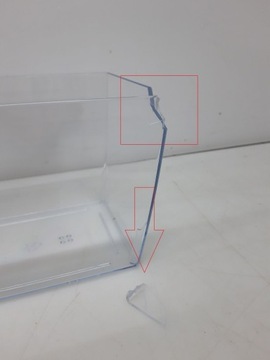 Вазон Терапласт 14 х 15 х 30 см, прозрачный пластик