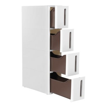 Regał Songmics KFR08WT 45 X 84 X 17 Cm Biały
