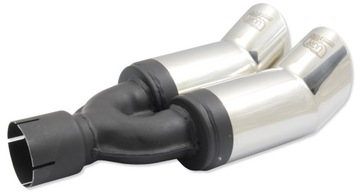 Декоративный наконечник глушителя ULTER, двойной 80 мм.