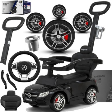 MERCEDES 4w1 JEŹDZIK PCHACZ Samochód na roczek