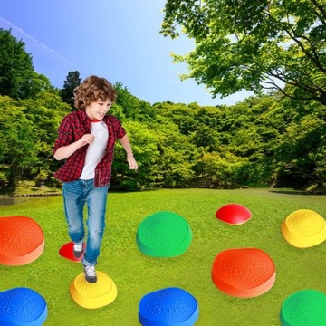 СЕНСОРНЫЙ ПУТЬ ЦВЕТНЫЕ КАМНИ ДЛЯ ТРЕНИРОВКИ БАЛАНСА BALANCE 10x