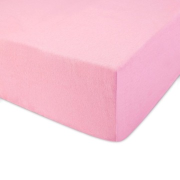 Prześcieradło JERSEY dżersej 70x140 wz. różowy