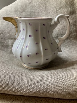 ANTYCZNY mlecznik porcelanowy Wałbrzych Krister po 1835 r.