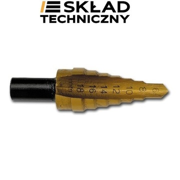 Wiertło wielostopniowe, 7 średnic (6-18mm) Irwin