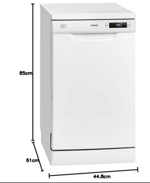 Отдельностоящая посудомоечная машина Bomann GSP 7407, 45 см, белая