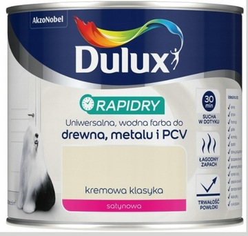 Dulux Rapidry farba do mebli Kremowa Klasyka 0,4L