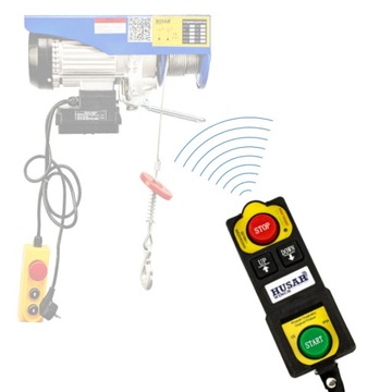 Лебедка мастерская 300 кг с беспроводным дистанционным управлением.