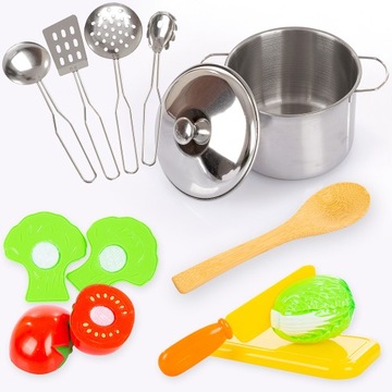 НАБОР ДЛЯ ДЕТСКОГО ПОВАРА ФАРТУК АКСЕССУАРЫ НА ШЕФ-ШЕФЕ НА ЗАЛИПКАХ