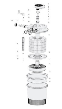 FILTR CIŚNIENIOWY Z LAMPĄ UV-C 36W DO OCZKA WODNEGO DO 40m3
