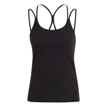 Koszulka damska adidas Studio Slim Strappy Back Tank Top czarna HE3140 XS