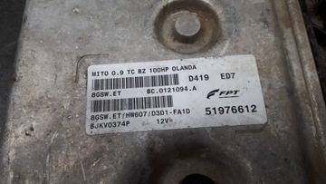 51976612 ŘÍZENÍ MOTORU ALFA ROMEO MITO 955 0.9 TWINAIR