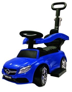 4IN1 MERCEDES AMG SPORTS RIDE-OVER, КОЖАНЫЕ СИДЕНИЯ, МЯГКИЕ КОЛЕСА, БАРЬЕРЫ