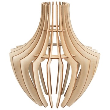 Klosz DREWNIANY do lamp na E27 LOFT DREWNO BOHO