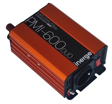 PRZETWORNICA NAPIĘCIA DUO 12V i 24V 230V 600VA 300W MODYFIKOWANY SINUS USB