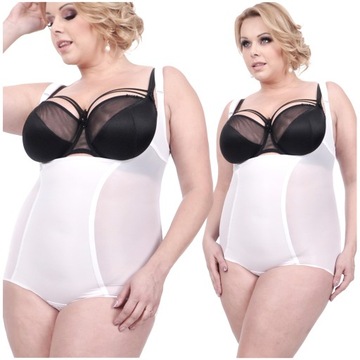 Orirose BODY mocno WYSZCZUPLAJĄCE modelujące brzuch talię PUSH-UP SIZE PLUS