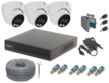 Zestaw System Monitoring Dahua 3 Kamery Full-Color