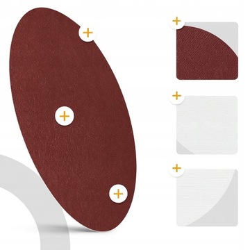 KRĄŻEK PAPIER ŚCIERNY KRĄŻKI ŚCIERNE NA RZEP 50szt 125mm P40 DO SZLIFIERKI