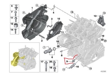 BMW MINI COOPER SENZOR TLAKU OLEJE