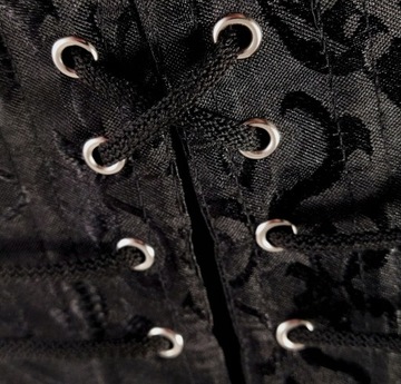 Корсет OVERBUST черного цвета с завязками