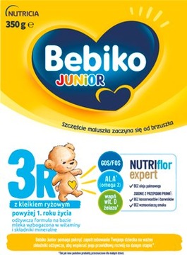 Bebiko 3R formuła na bazie mleka z kleikiem ryżowym