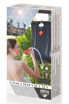 Солнечный туристический душ для садового кемпинга