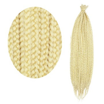 Warkoczyki syntetyczne włosy cienkie do wplotu