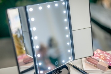 Зеркало для макияжа Humanas HS-ML04 с 21 светодиодной подсветкой 4xAAA x2 x3