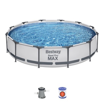 BASEN STELAŻ 366x76cm pompa BESTWAY 56416