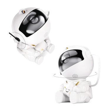 PROJEKTOR GWIAZD ASTRONAUTA LAMPKA LED GALAXY STAR PREZENT DLA DZIECI NIEBA