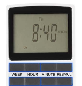 Таймер Таймер включения/выключения ЖК-дисплей