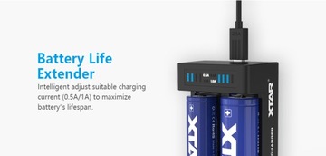 Зарядное устройство XTAR MC2 PLUS 10440/21700 Li-ION 1A
