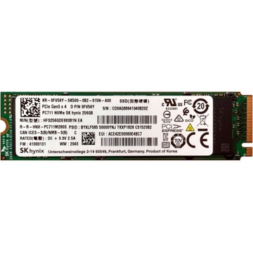 NOWY DYSK SSD SK HYNIX PC711 256GBM.2 NVME 2280