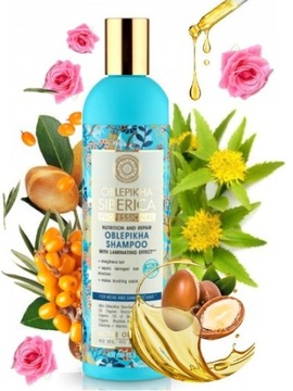 SZAMPON ROKITNIKOWY LAMINOWANIE 400ml NATURA SIBERICA