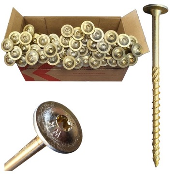 WKRĘTY CIESIELSKIE 8x120 TORX ŁEB TALERZOWY 50szt