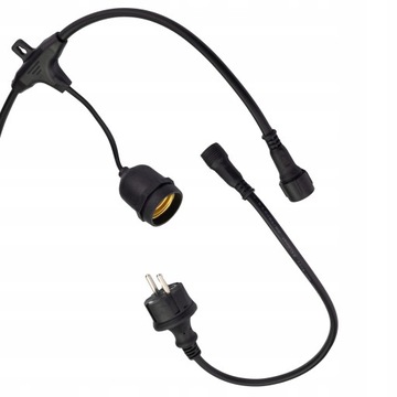 Соединитель удлинительного кабеля для гирлянд светодиодных цепей 1 м BERGE