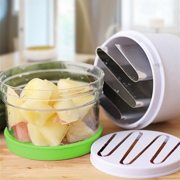 Ручная измельчитель лука для овощей, сталь + пластик.