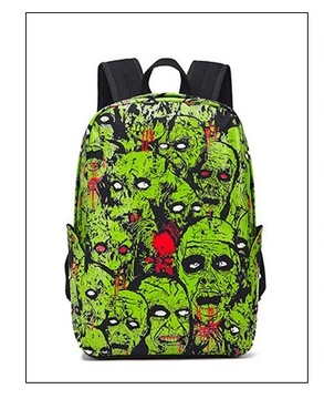 Зомби Скелет Череп Дизайнер Женщины Мужчины Школьная сумка Светоотражающий рюкзак
